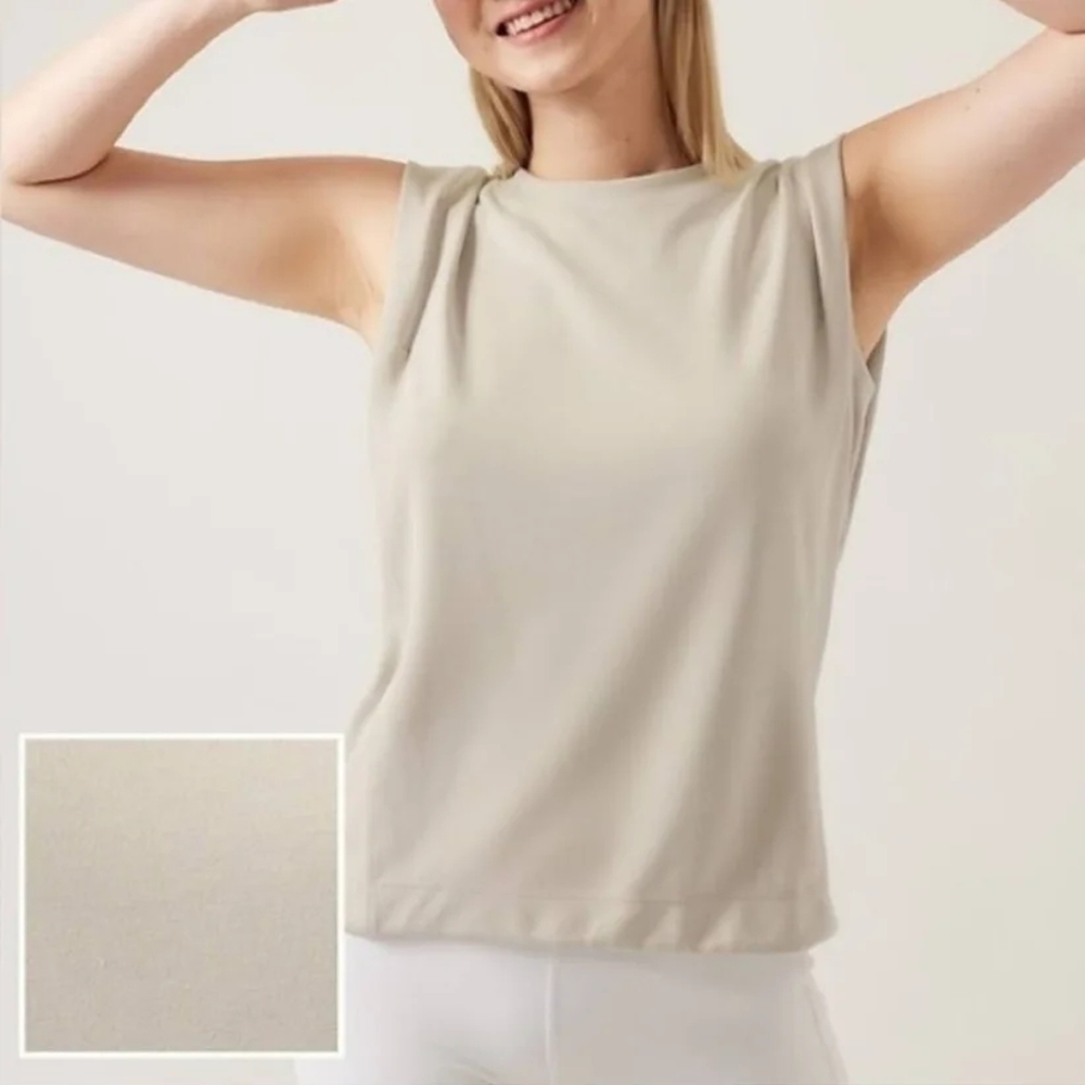 Athleta Seasoft Sweatshirt Tank Sz. LG
